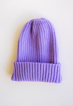 Gorro Tricô Canelado Infantil - Meia de Urso