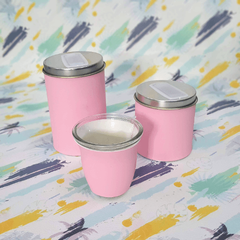 Set Latas lisas pastel con mate - Mates y Bombillas del Sur