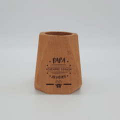 Mate Madera Geométrico Dia del Padre - tienda online