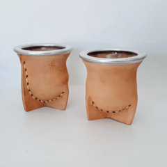 Mate Vaqueta Cruda Vidrio - comprar online