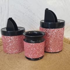 Set Tarros Brillo con Mate de Plastico - comprar online