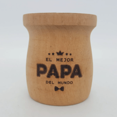 Mate Madera Clásico Dia del Padre - Mates y Bombillas del Sur