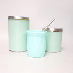 Set de latas Pastel con Mate Rombo en internet