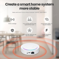 Homekit-Hub de gateway Tuya Zigbee, Smart Life, Controle Remoto para Apple, Controle de Voz Siri, Alexa, Google Home, WiFi, Ponte Sem Fio na internet