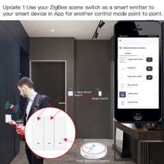 SWITCH SCENE ZIGBEE - Interruptor Inteligente, Tuya, ZigBee, Série Star Ring, Sem Fio Neutro, Vida Inteligente. - comprar online