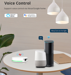 Zemismart-Tuya Zigbee Gateway, Smart Bridge Hub com conexão de rede. Smart Life App Control - comprar online