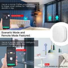 Tuya Zigbee Interruptor De Botão Sem Fio Inteligente Mini Interruptores Dimmer Smart Life App Controle Remoto Controlador Doméstico Inteligente - comprar online