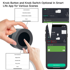 SMART KNOB SWITCH ZIGBEE - Botão Inteligente, Tuya, ZigBee, Multi-Cenas - Sem Fio Neutro, Vida Inteligente.