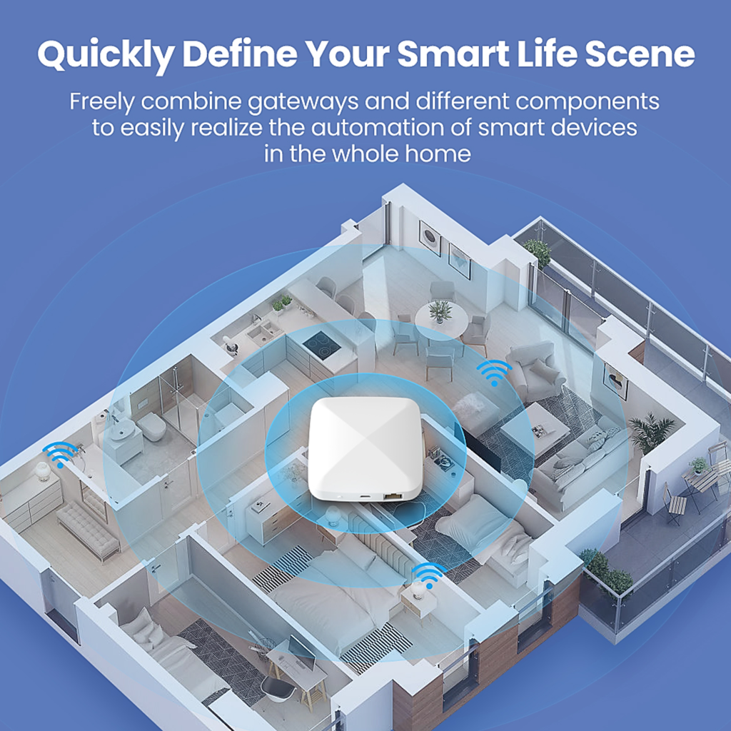 AVATTO ZigBee Gateway，Tuya Smart ZigBee Hub ,Smart Life APP