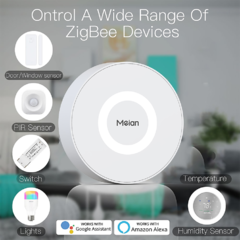 Meian -Tuya Zigbee Gateway, Smart Bridge Hub com conexão de rede. Smart Life App Control - comprar online