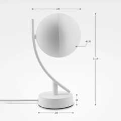 Imagem do Lâmpada de mesa Wi-Fi Tuya Smart App, 16 milhões de cores, controle sem fio, temporizador, compatível com Alexa