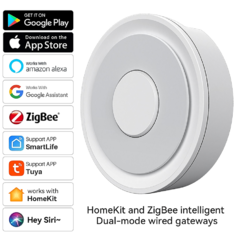 Homekit-Hub de gateway Tuya Zigbee, Smart Life, Controle Remoto para Apple, Controle de Voz Siri, Alexa, Google Home, WiFi, Ponte Sem Fio - loja online