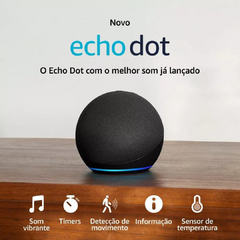 Amazon Echo Dot 5Th Gen Com Assistente Virtual Alexa Charcoal 110V/240V - comprar online