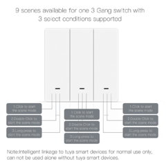 SWITCH SCENE ZIGBEE - Interruptor Inteligente, Tuya, ZigBee, Série Star Ring, Sem Fio Neutro, Vida Inteligente. - comprar online