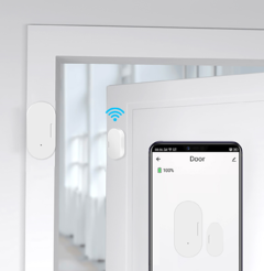 Tuya Zigbee-Sensor Inteligente de Porta e Janela, Detectores de Segurança, Controle via Alexa Google Home, Smart Life, APP, Zigbee 3.0, Zigbee2MQTT na internet