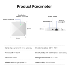 AVATTO Wired Tuya Zigbee Gateway Multi-modo, Casa Inteligente. Smart Life App Control na internet