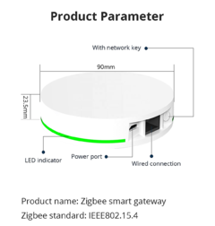 Zemismart-Tuya Zigbee Gateway, Smart Bridge Hub com conexão de rede. Smart Life App Control - comprar online