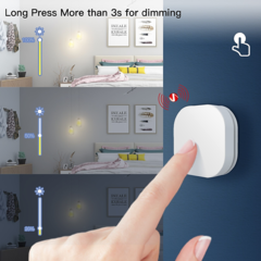 Tuya Zigbee Interruptor De Botão Sem Fio Inteligente Mini Interruptores Dimmer Smart Life App Controle Remoto Controlador Doméstico Inteligente na internet