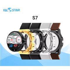 Smartwatch Relógio Inteligente S7 Com 2 Caixas de Liga Removíveis + 2 Pulseiras (silicone + couro) - comprar online