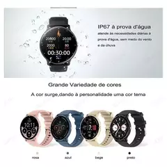 Smartwatch Zwear ZW02 Pro Bt 5.2 Android Ios Tela 1.3 Preto - A prova d' água