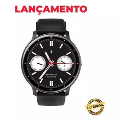 Smartwatch Zwear ZW02 Pro Bt 5.2 Android Ios Tela 1.3 Preto - A prova d' água - Luimar Premium