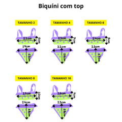 BIQUÍNI COM TOP AQUARELA na internet