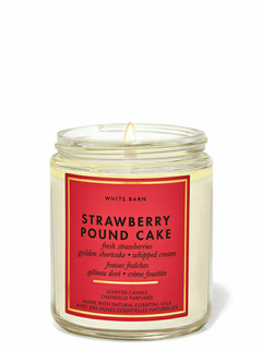 Vela 1 pavio Strawberry Pound Cake - Bath and Body Works - comprar online