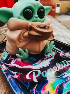 Mini Bong Baby Yoda - tabacariacaramujosonolento