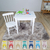 Conjunto Mesa Espanha Infantil Com 1 Cadeirinha Espanha Laqueada Resistente