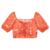 BLUSA JUVENIL CROPPED CANELADA COM FRANZIDO LUNENDER HITS - loja online