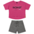 CONJUNTO DE BLUSA COM SHORT FEMININO JUVENIL ELIAN BEATS - rosa bb 