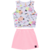 CONJUNTO JUVENIL ESTAMPADO BLUSA E SHORTS-SAIA LUNENDER HITS na internet