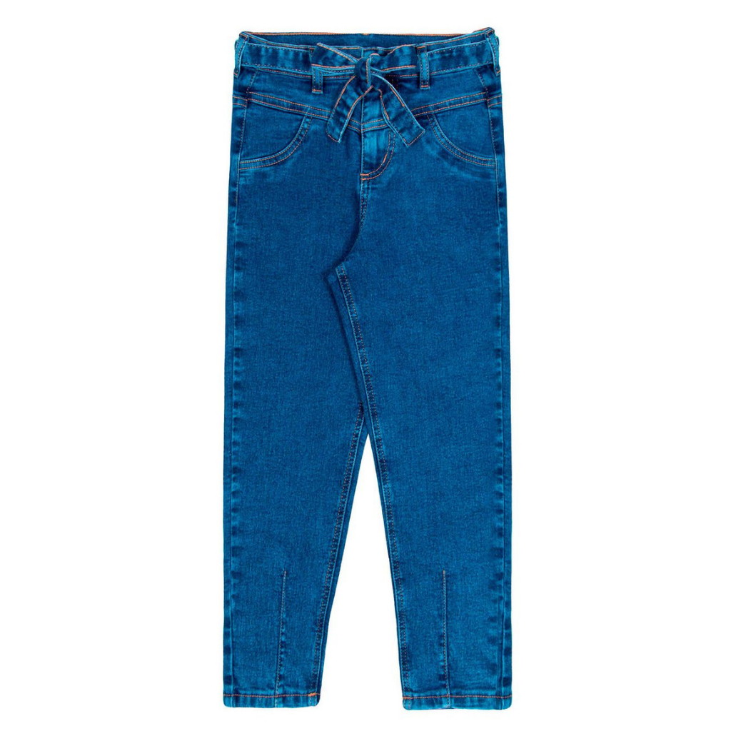 CALÇA JEANS MOMMY FEMININA COM CINTO ALAKAZOO