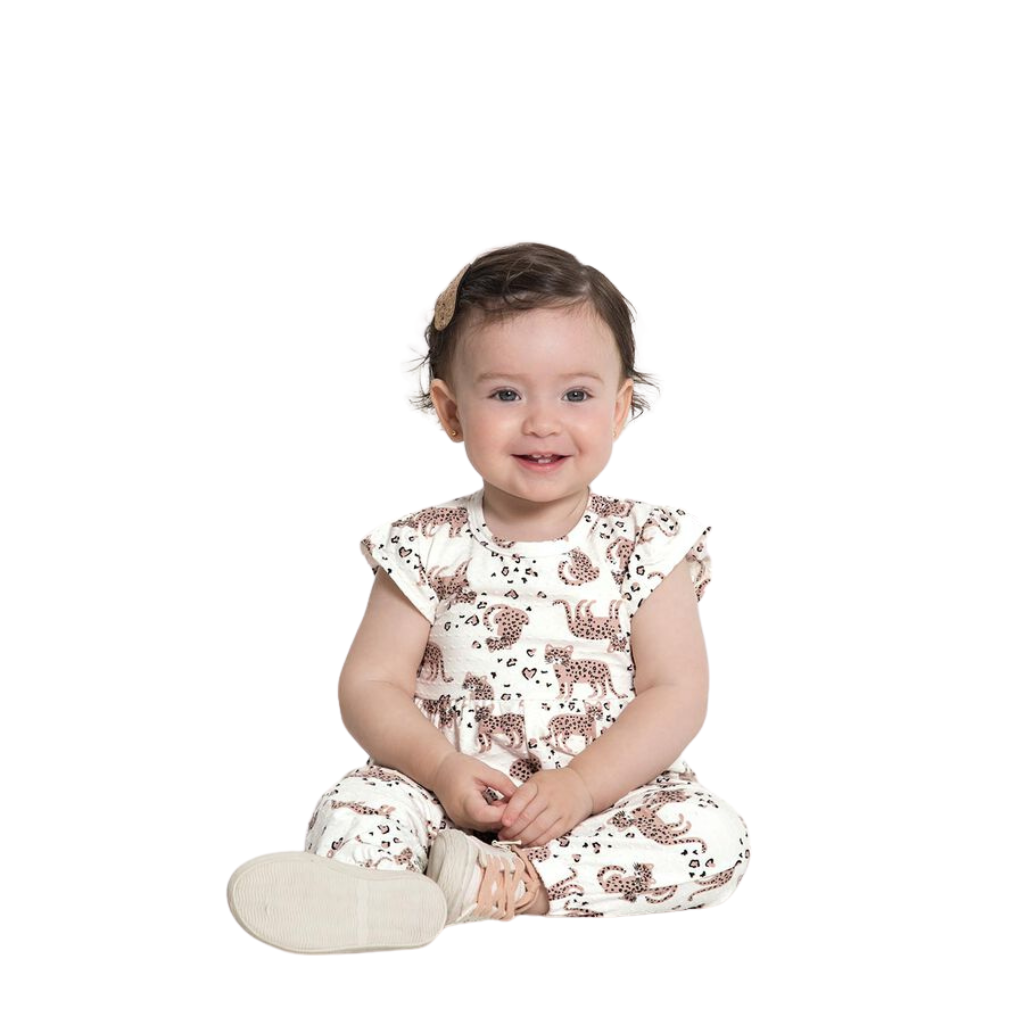 MACACAO BEBE MENINA ONCINHA - Moda Bebê - Pequeno Charme - Loja de Roupas para  Bebês