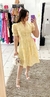 Vestido Eduarda Laise Algodão Amarelo Manteiga - comprar online