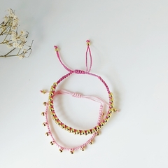 Pulsera Macrame mostacillas doble en internet