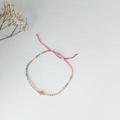 Pulsera Miyuki rosada