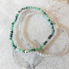 Pulsera Piedras naturales verdes - comprar online