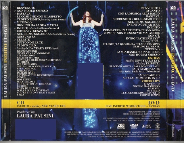 CD Laura Pausini Inedito Special Edition + DVD