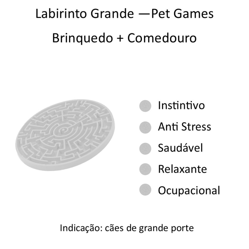 TAPETE DE LAMBER cães e gatos - LABIRINTO PET GAMES - Alimentação