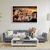 Quadro Decorativo Família Leão e 3 Filhotes - comprar online