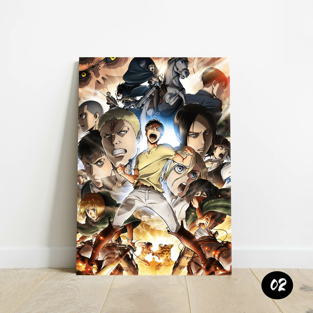 Placa decorativa Attack on Titan 4 Temporada - MDF