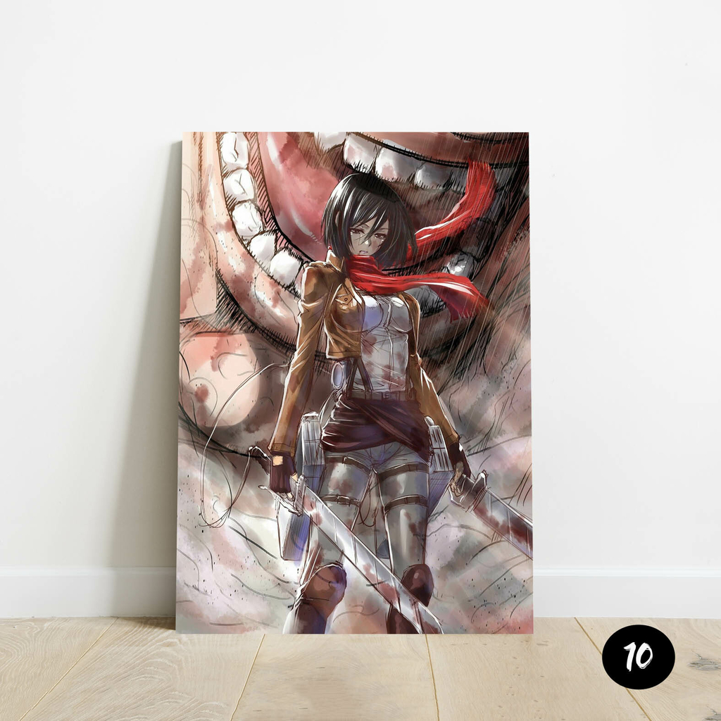 Placa decorativa Attack on Titan 4 Temporada - MDF