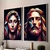 Quadro Decorativo Jesus e Maria Estilo Abstrato na internet