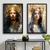 Quadro Decorativo Jesus Cristo e Maria Detalhes Gold