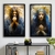 Quadro Decorativo Abstrato Jesus Cristo e a Virgem Maria - comprar online