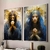 Quadro Decorativo Abstrato Jesus Cristo e a Virgem Maria na internet