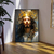 Quadro Decorativo Abstrato Jesus e a Coroa Dourada