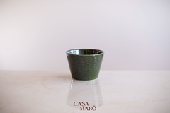 CACHEPOT FIORI CONE VERDE COBRE (G)