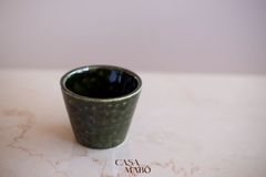 CACHEPOT FIORI VERDE COBRE (M)